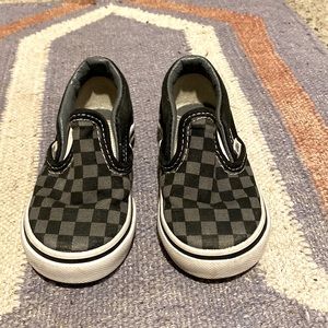 Checkered Vans toddler 5